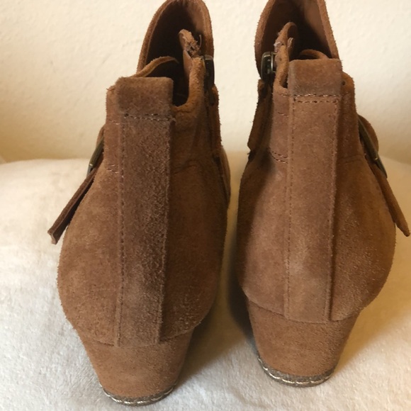 Franco Sarto wedge booties size 10 Great Condition - Picture 5 of 11